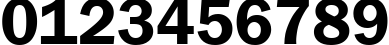 Пример написания цифр шрифтом font152