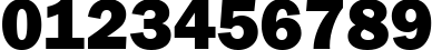 Пример написания цифр шрифтом font155