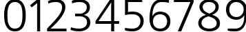 Пример написания цифр шрифтом font162