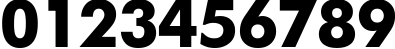 Пример написания цифр шрифтом font192