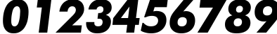 Пример написания цифр шрифтом font193