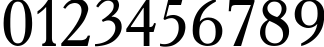 Пример написания цифр шрифтом font2