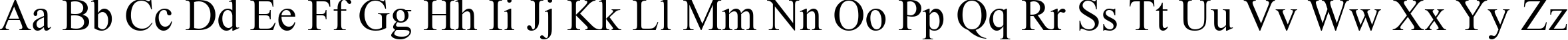 Пример написания английского алфавита шрифтом font239