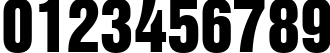 Пример написания цифр шрифтом font244
