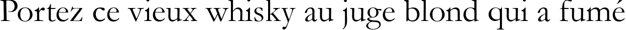 Пример написания шрифтом font252 текста на французском