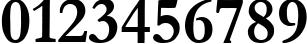 Пример написания цифр шрифтом font253