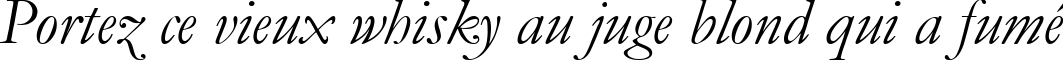 Пример написания шрифтом font254 текста на французском