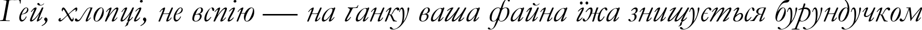 Пример написания шрифтом font254 текста на украинском