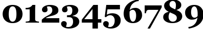 Пример написания цифр шрифтом font276