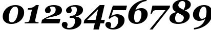 Пример написания цифр шрифтом font278