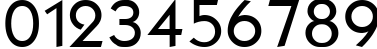 Пример написания цифр шрифтом font328