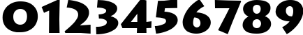 Пример написания цифр шрифтом font344