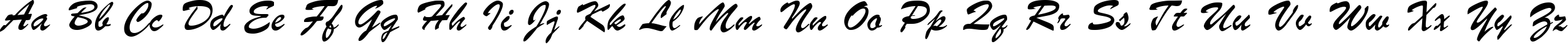 Пример написания английского алфавита шрифтом font373