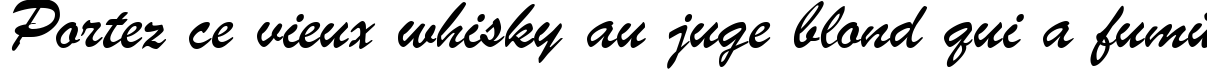Пример написания шрифтом font373 текста на французском
