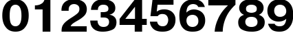 Пример написания цифр шрифтом font378