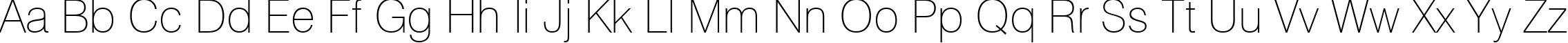 Пример написания английского алфавита шрифтом font446