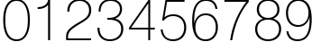 Пример написания цифр шрифтом font446