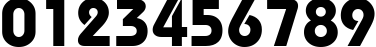 Пример написания цифр шрифтом font51