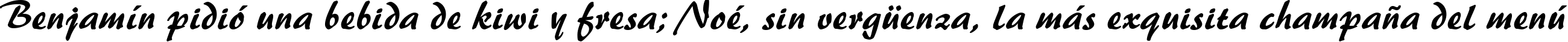 Пример написания шрифтом font75 текста на испанском
