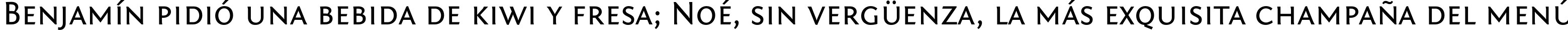 Пример написания шрифтом Fontin Sans Small Caps текста на испанском