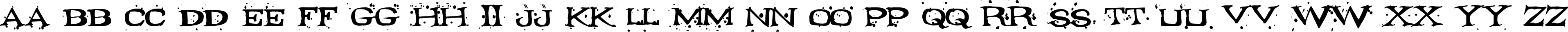 Пример написания английского алфавита шрифтом Fontocide