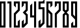 Пример написания цифр шрифтом Fontstructivism  Regular