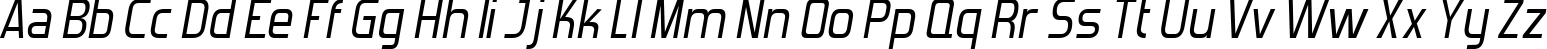 Пример написания английского алфавита шрифтом Forgotten Futurist Italic