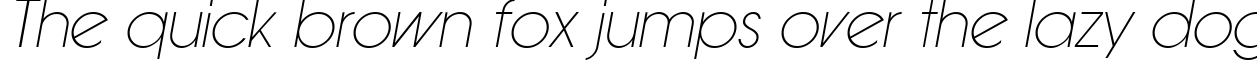 Пример написания шрифтом Light Oblique текста на английском