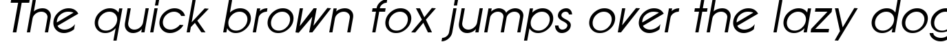 Пример написания шрифтом Oblique текста на английском