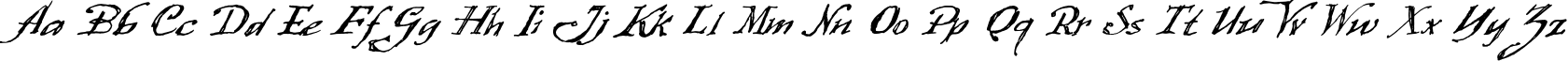 Пример написания английского алфавита шрифтом FourScore