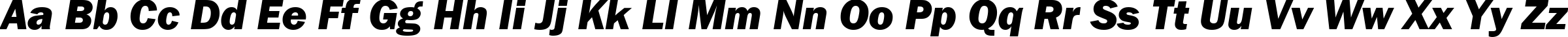 Пример написания английского алфавита шрифтом Franklin Gothic Heavy Italic Пример написания английского алфавита шрифтом Franklin Gothic Heavy Italic