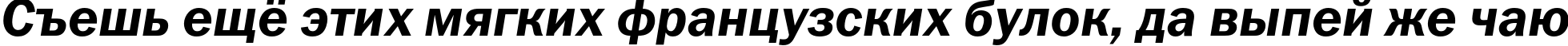 Пример написания шрифтом FranklinGothicDemiC Italic текста на русском