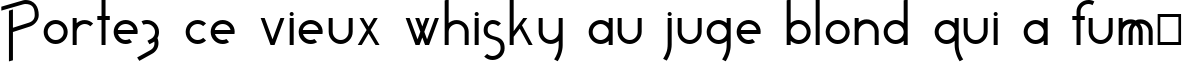 Пример написания шрифтом Freame-Plain текста на французском