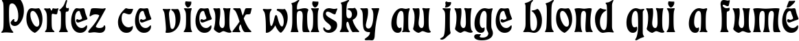 Пример написания шрифтом Freeform 710 BT текста на французском