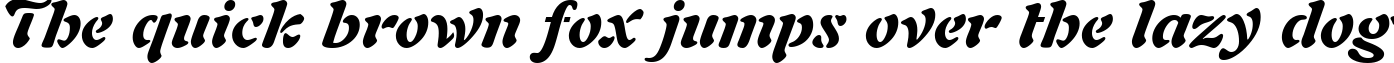 Пример написания шрифтом Black Italic текста на английском