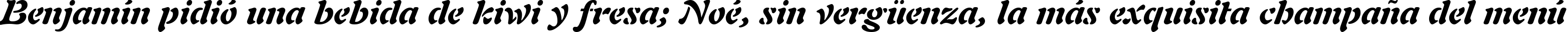 Пример написания шрифтом Freeform 721 Black Italic BT текста на испанском
