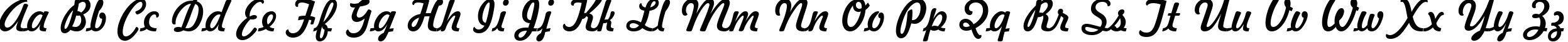 Пример написания английского алфавита шрифтом Freehand 521 BT