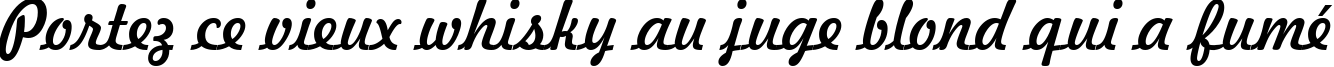 Пример написания шрифтом Freehand 521 BT текста на французском