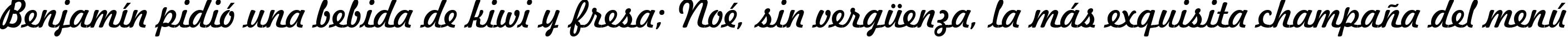 Пример написания шрифтом Freehand 521 BT текста на испанском