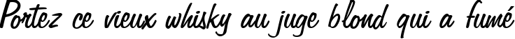 Пример написания шрифтом Freehand 575 BT текста на французском