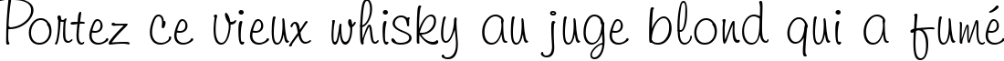 Пример написания шрифтом Freehand 591 BT текста на французском