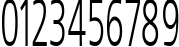 Пример написания цифр шрифтом FreeSet_50n