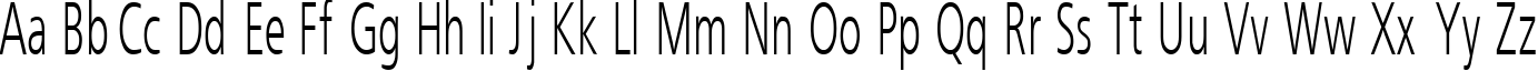 Пример написания английского алфавита шрифтом FreeSet_55n