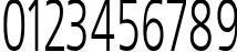 Пример написания цифр шрифтом FreeSet_60n