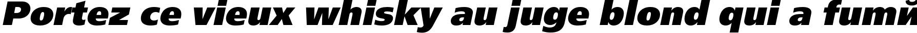 Пример написания шрифтом FreeSetBlackC Italic текста на французском