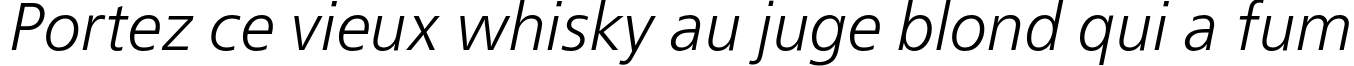 Пример написания шрифтом FreeSetC Italic текста на французском