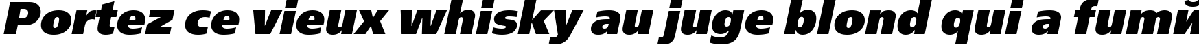Пример написания шрифтом FreeSetExtraCTT Italic текста на французском