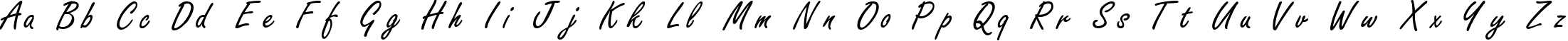 Пример написания английского алфавита шрифтом Freestyle