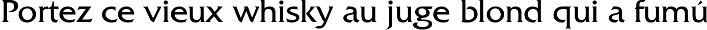 Пример написания шрифтом Fritz Quadrata Cyrillic текста на французском