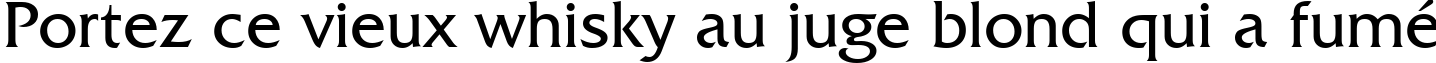Пример написания шрифтом Friz Quadrata BT текста на французском